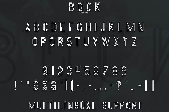 Bock - Logo Font in Display Fonts - product preview 6