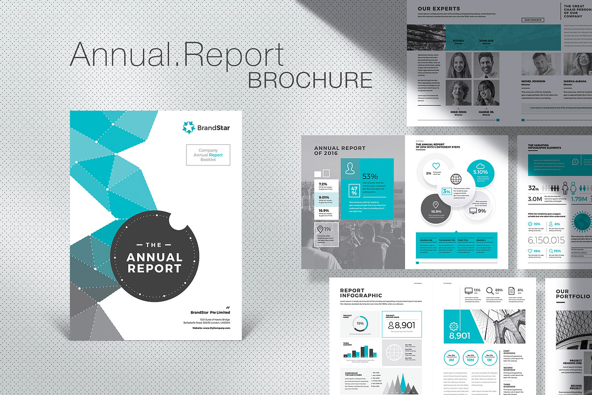 Annual Report Brochure 2019 in Brochure Templates - product preview 8