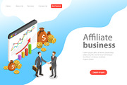 Landing page of affiliate marketing