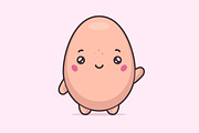 Egg Cartoon Character