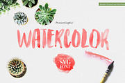 Watercolor Opentype-SVG Font