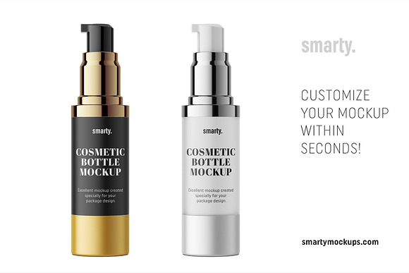 Metallic airless mockup / 30 ml  in Product Mockups - product preview 2