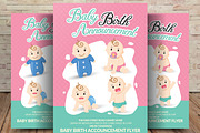 Baby Birth Announcement Card