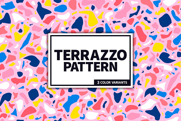 Pink Terrazzo Seamless Pattern