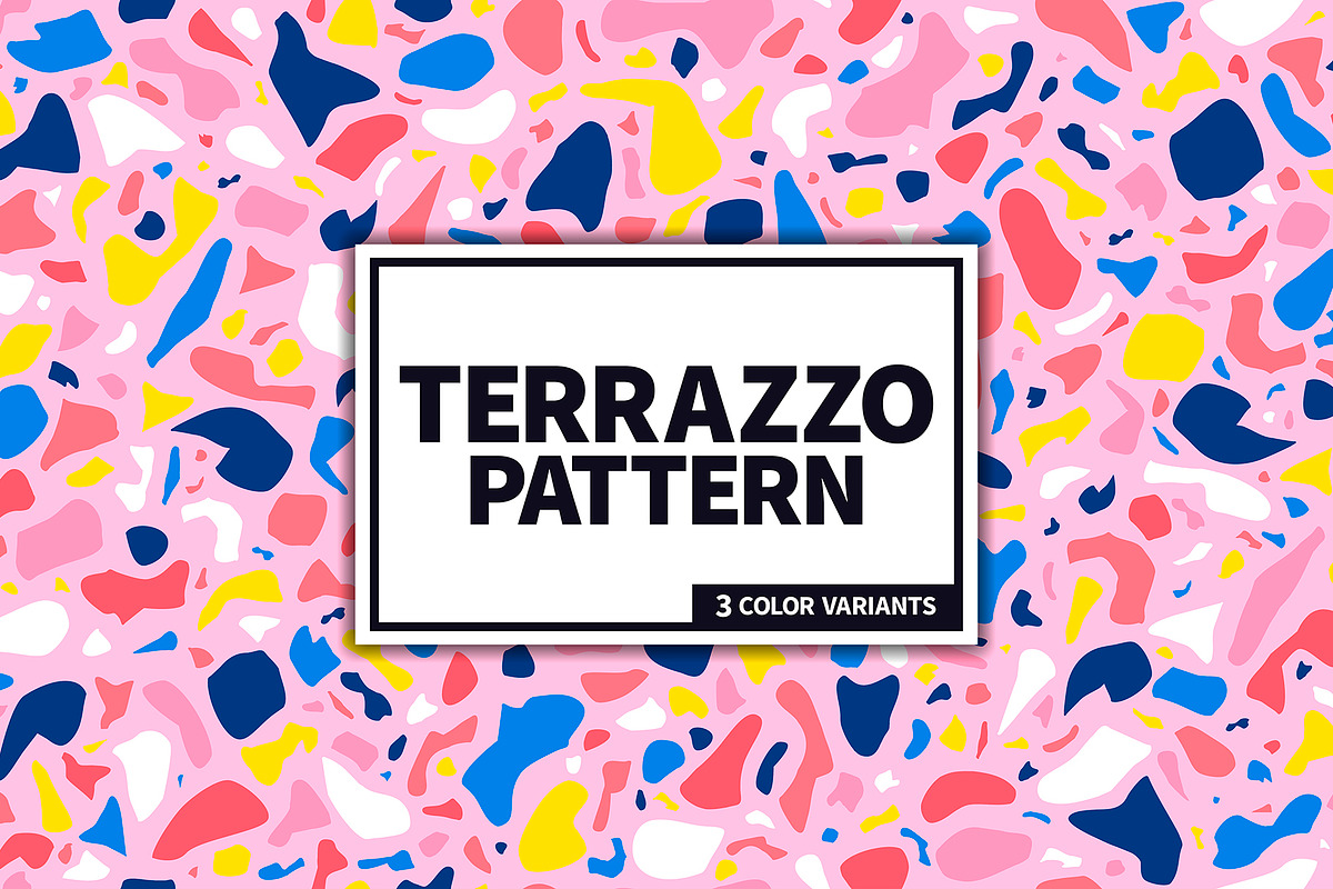 Pink Terrazzo Seamless Pattern in Patterns - product preview 8