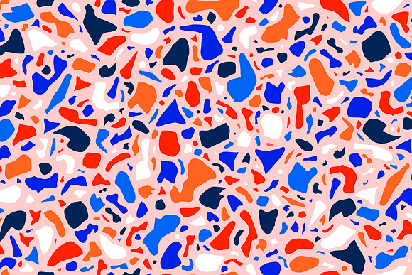 Pink Terrazzo Seamless Pattern in Patterns - product preview 1