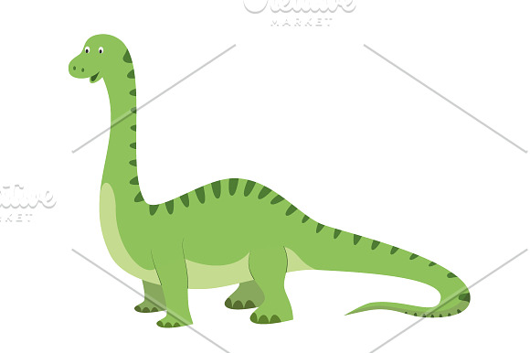10 Dinosaurs in cartoon style in Illustrations - product preview 4