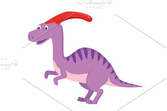 10 Dinosaurs in cartoon style in Illustrations - product preview 6