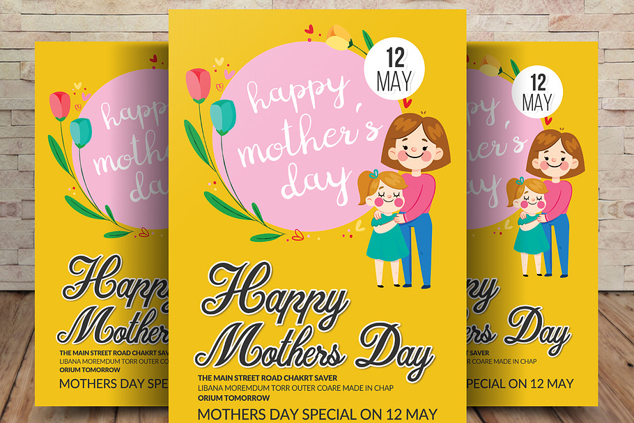 Happy Mothers Day Card in Card Templates - product preview 8