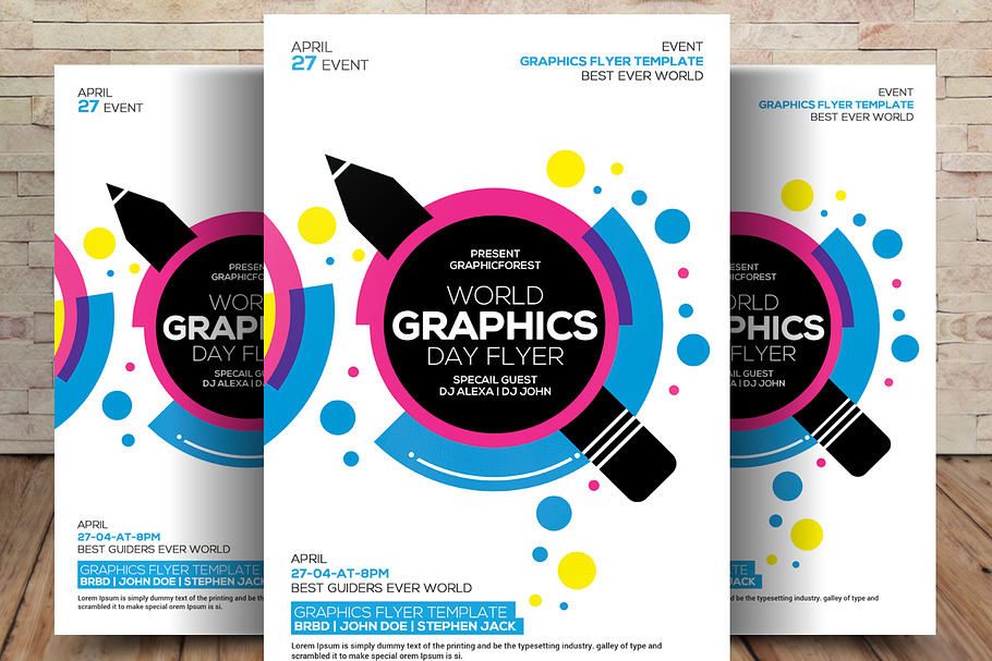 World Graphics Day Flyer