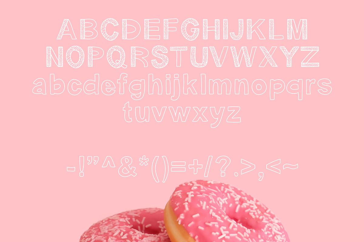 Sprinkles Patterned Font in Display Fonts - product preview 8