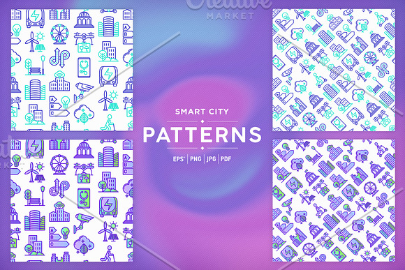 Smart City Patterns Collection in Patterns - product preview 4