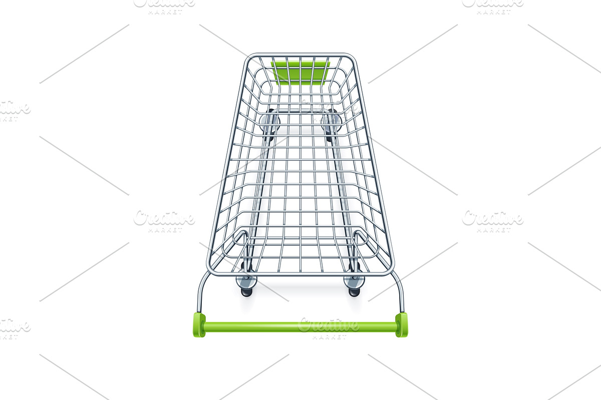 Shopping cart for supermarket in Illustrations - product preview 8