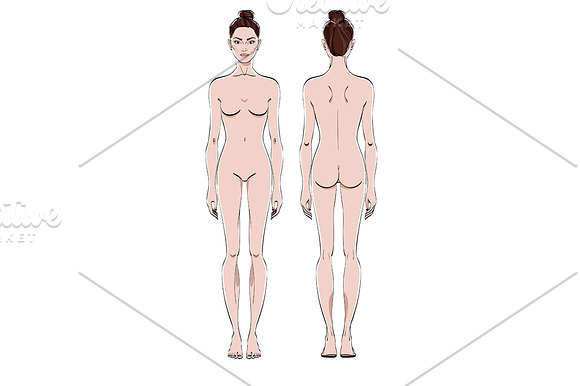 Woman body in Illustrations - product preview 1