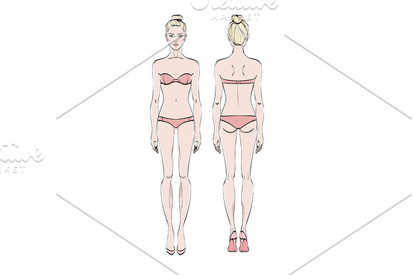 Woman body in Illustrations - product preview 3