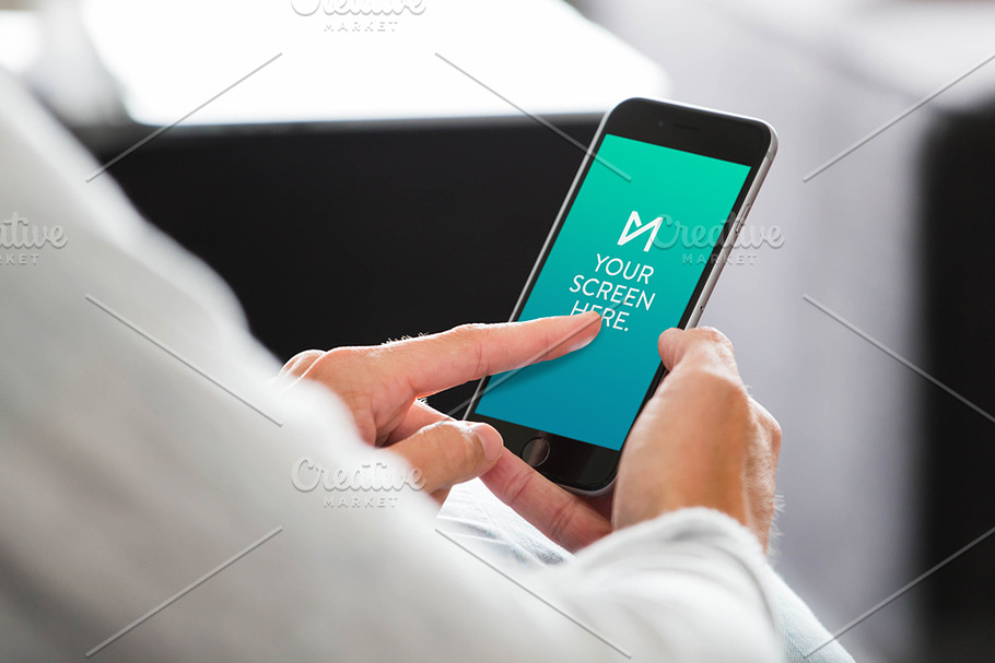 iPhone 6 Portrait Mockup PSD in Mobile & Web Mockups - product preview 8
