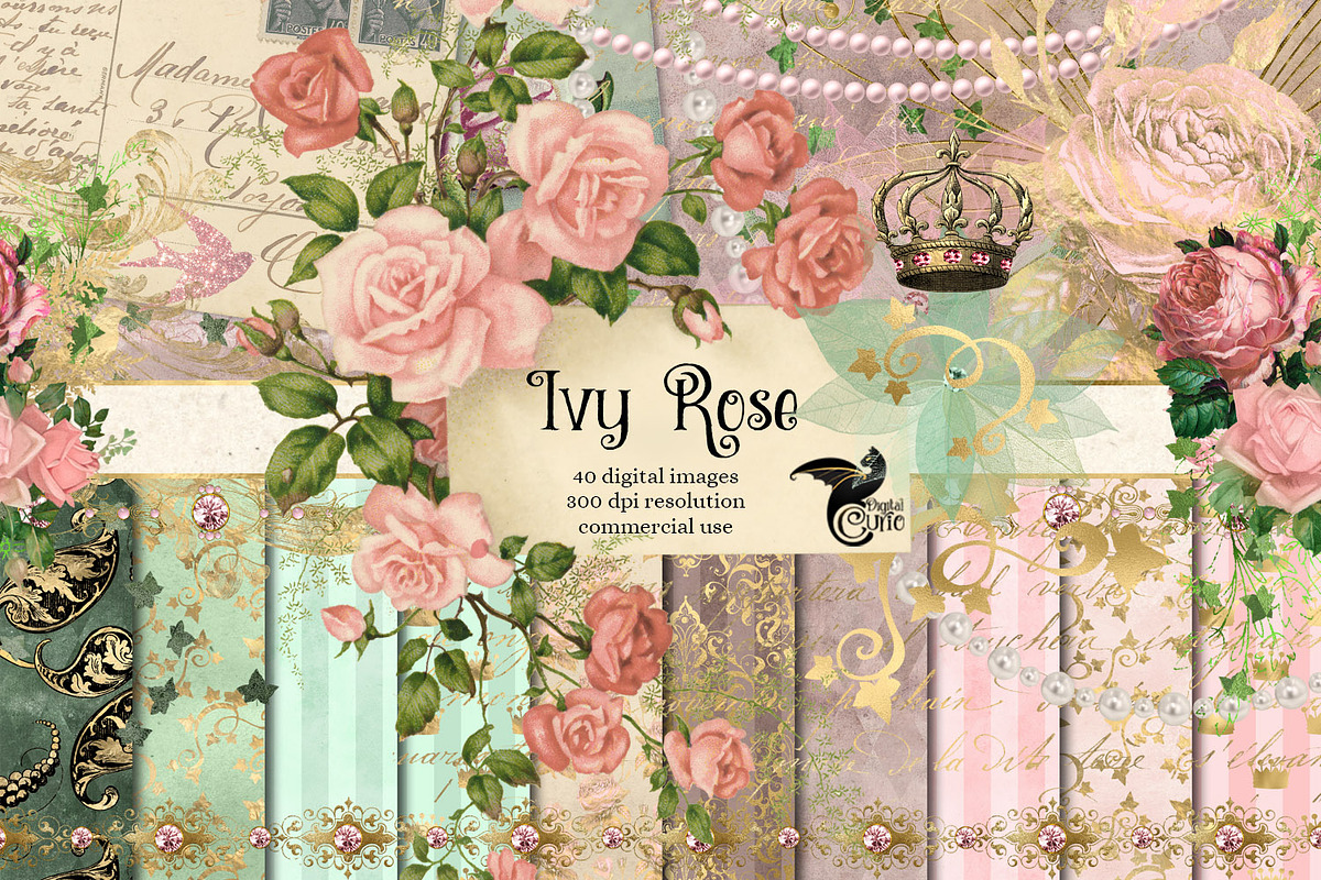 Ivy Rose Digital Scrapbook Kit in Illustrations - product preview 8