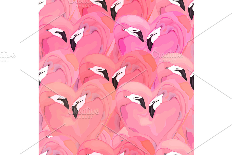 Flamingo Seamless Pattern in Patterns - product preview 8