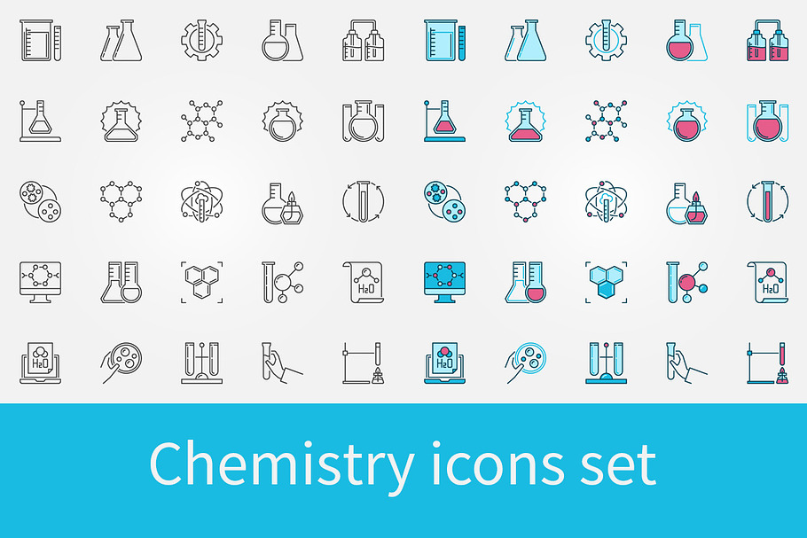 Chemistry icons set in Icons - product preview 8
