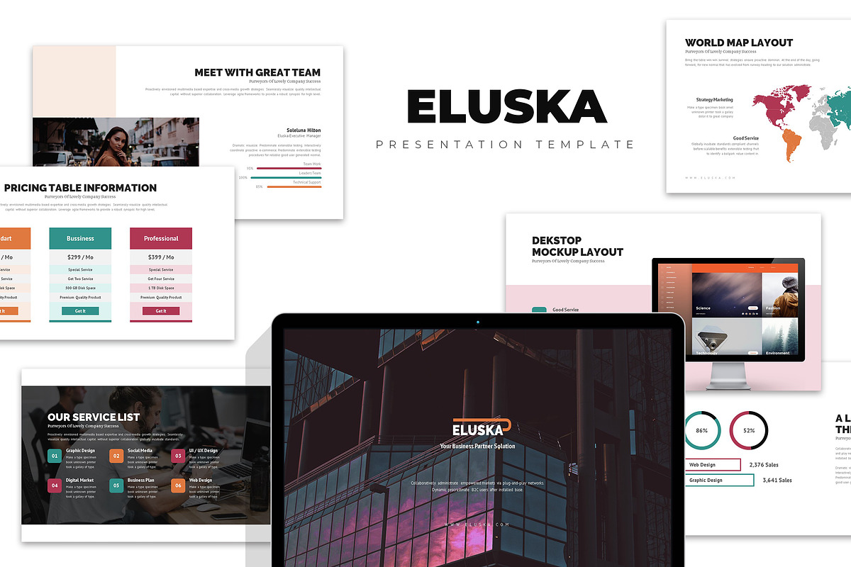 Eluska : Credentials Keynote in Keynote Templates - product preview 8