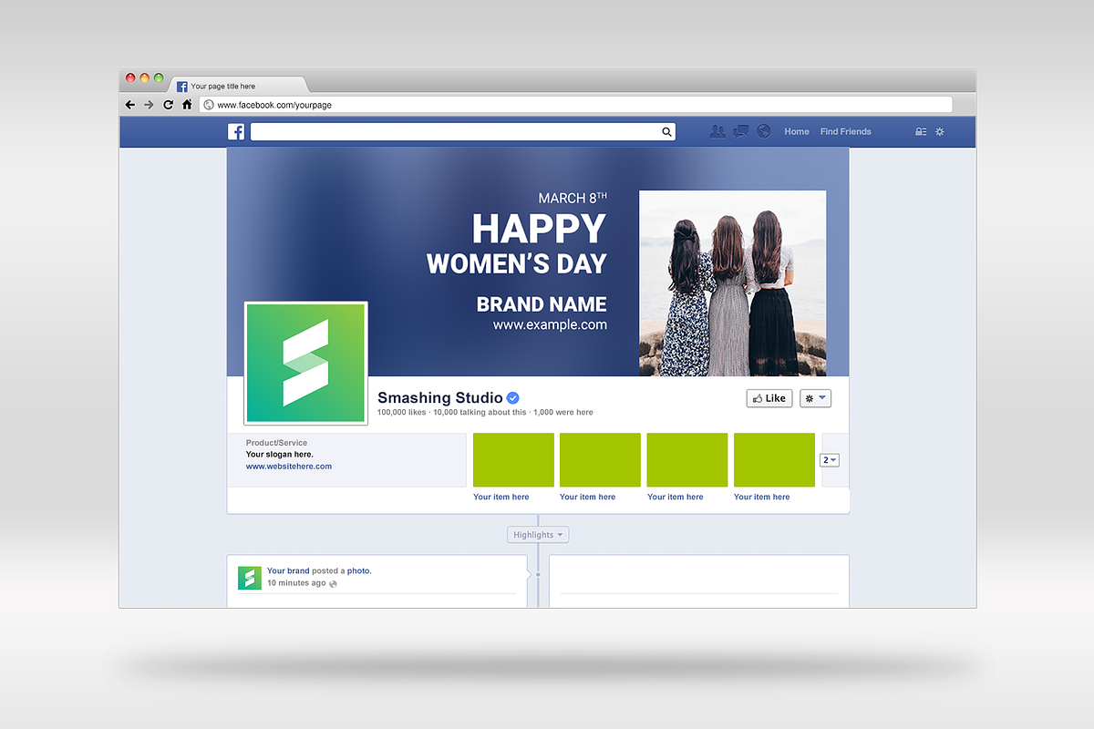 Social Media Pack - Women's Day in Social Media Templates - product preview 8