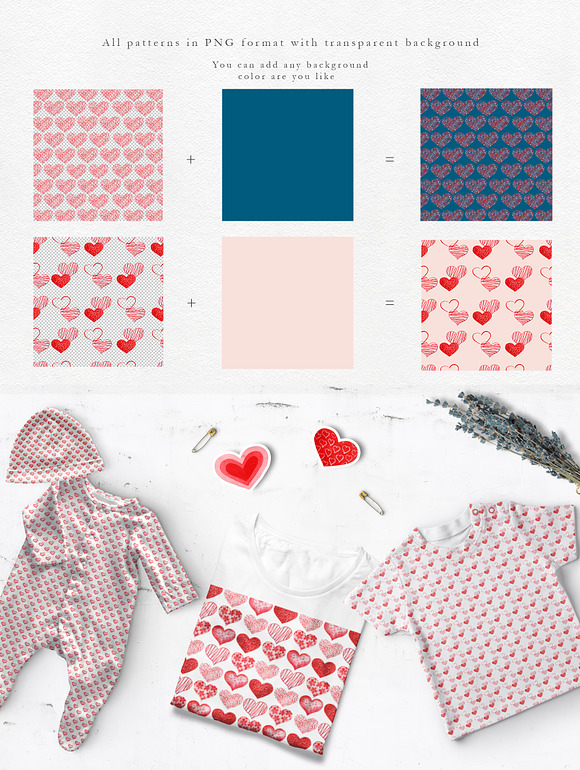 Watercolor Red Hearts Collection in Illustrations - product preview 6