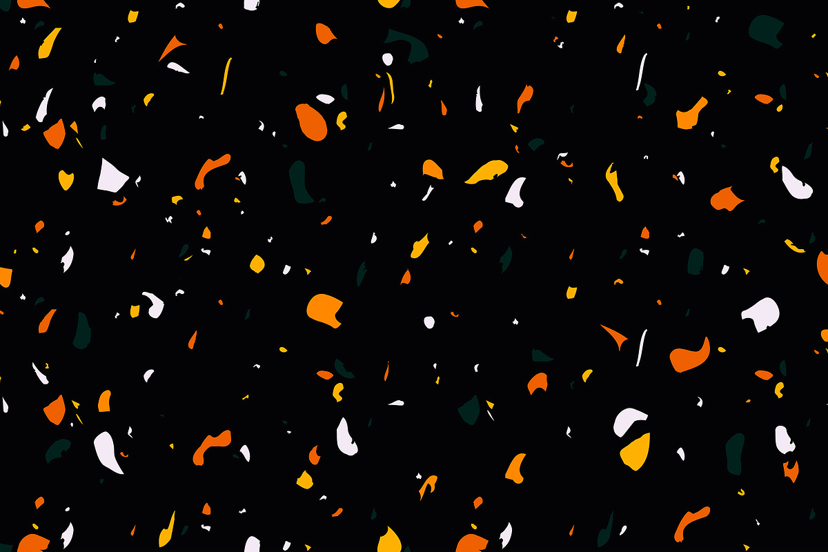 Dark Terrazzo Seamless Pattern in Patterns - product preview 8