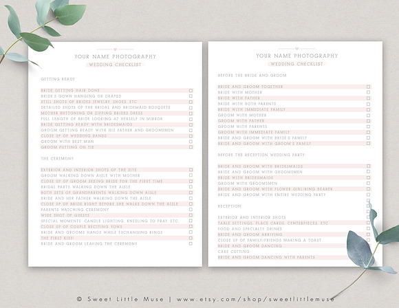 Wedding Photography Business Forms in Templates - product preview 1