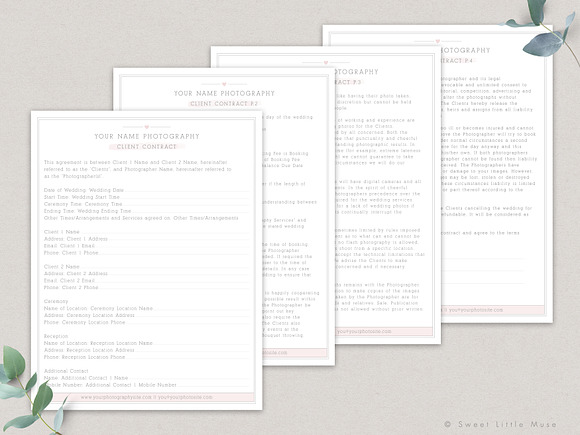 Wedding Photography Business Forms in Templates - product preview 3