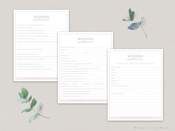 Wedding Photography Business Forms in Templates - product preview 5