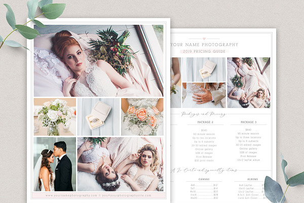Wedding Photography Pricing Template