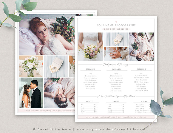 Wedding Photography Pricing Template in Templates - product preview 1