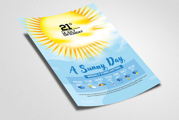 Weather Report Flyer Templates in Flyer Templates - product preview 1
