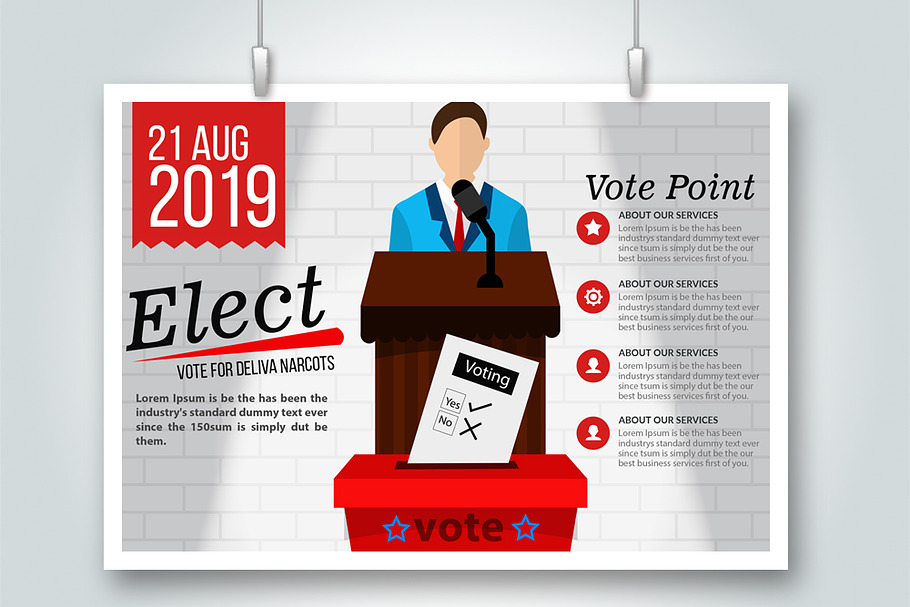Voting Elections Psd Flyer Templates in Flyer Templates - product preview 8