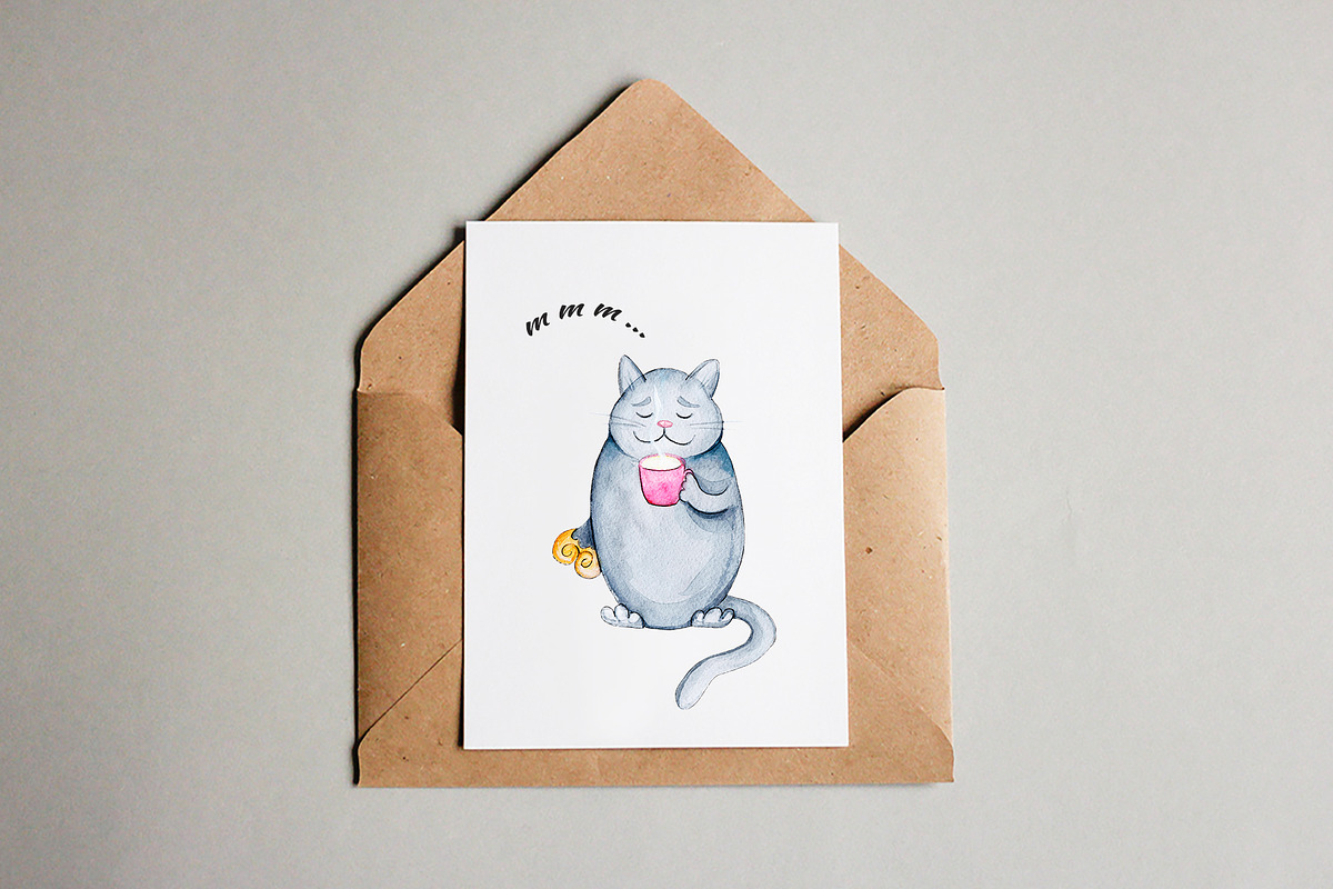 My fat cat! in Illustrations - product preview 8