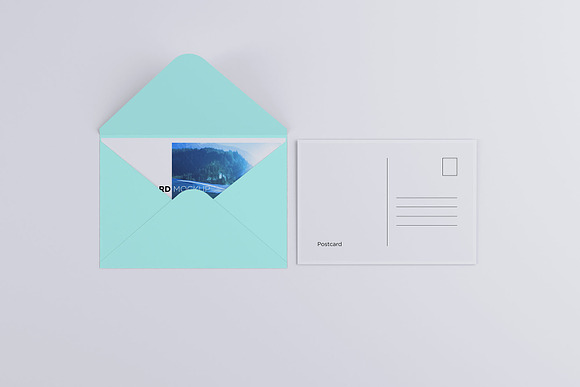 Postcard Invitation Mock-up 7x5 in Print Mockups - product preview 3