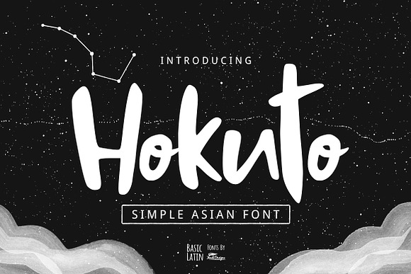 Hokuto Asian Font in Script Fonts - product preview 2