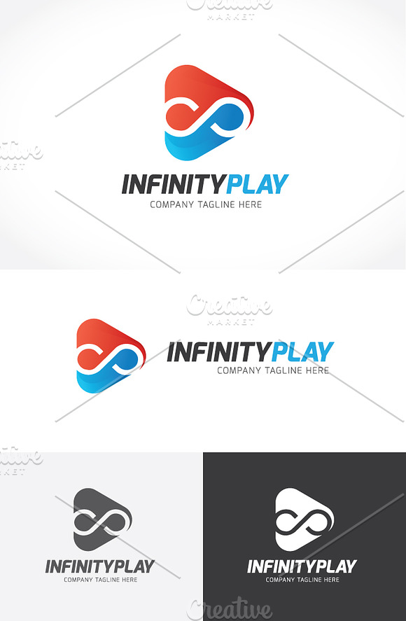 Infinity Play in Logo Templates - product preview 1
