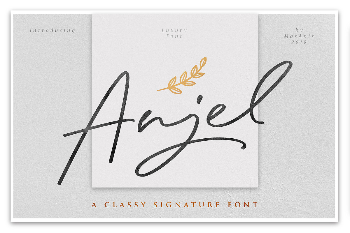 Anjel // Classy Signature Font in Signature Fonts - product preview 8