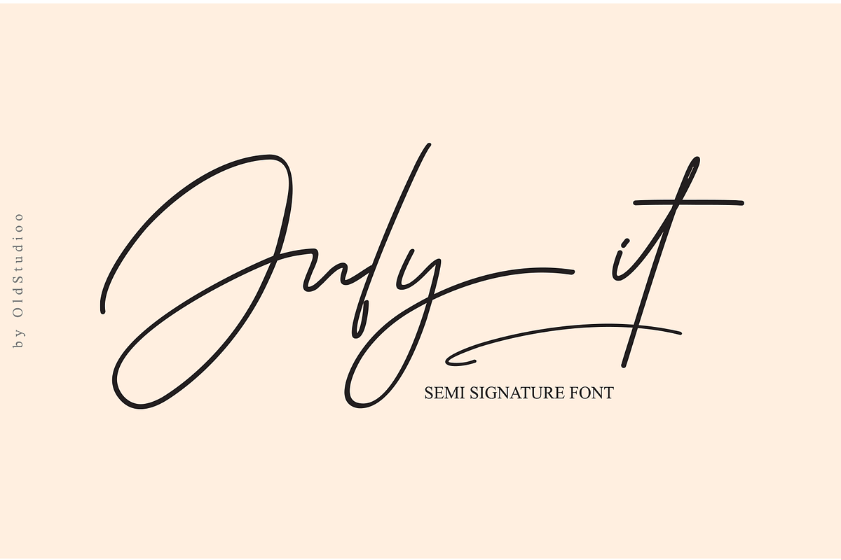 July it // Semi Signature Font in Script Fonts - product preview 8