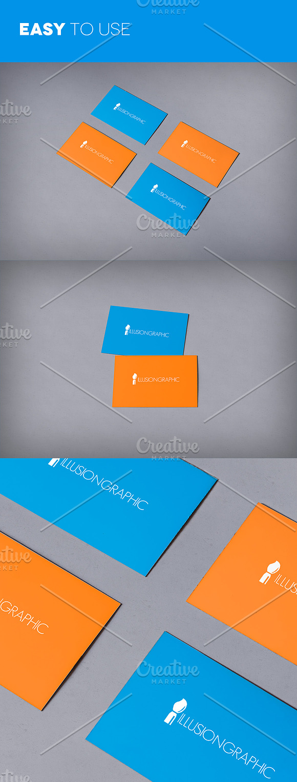 Photorealistic Business Cards Mockup in Print Mockups - product preview 1
