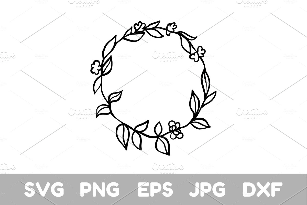 Floral Wreath in Objects - product preview 8