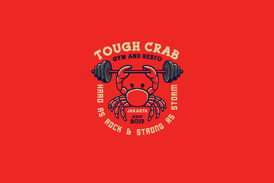 Tough Crab Logo Template in Logo Templates - product preview 8