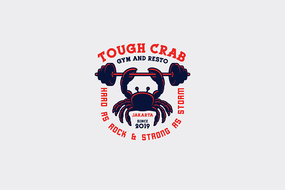 Tough Crab Logo Template in Logo Templates - product preview 1