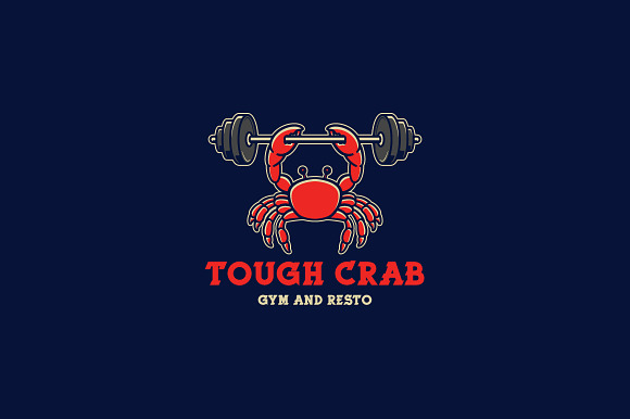 Tough Crab Logo Template in Logo Templates - product preview 2