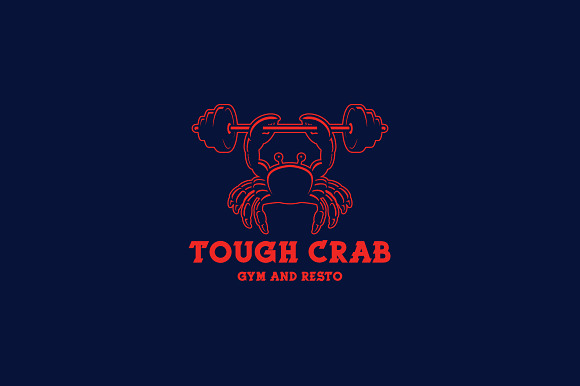 Tough Crab Logo Template in Logo Templates - product preview 3
