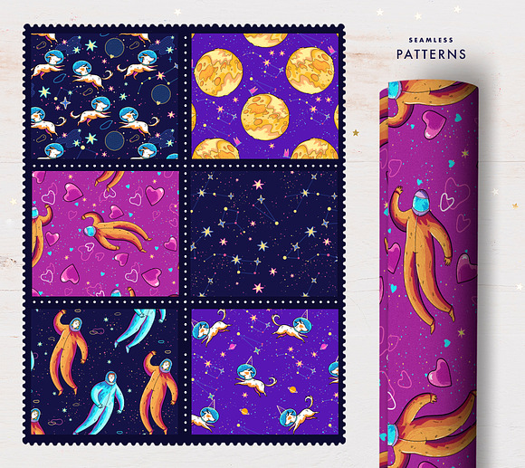 Colorful Space Collection in Illustrations - product preview 2