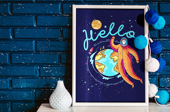 Colorful Space Collection in Illustrations - product preview 5