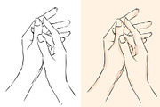 Women hands using moisturizing cream