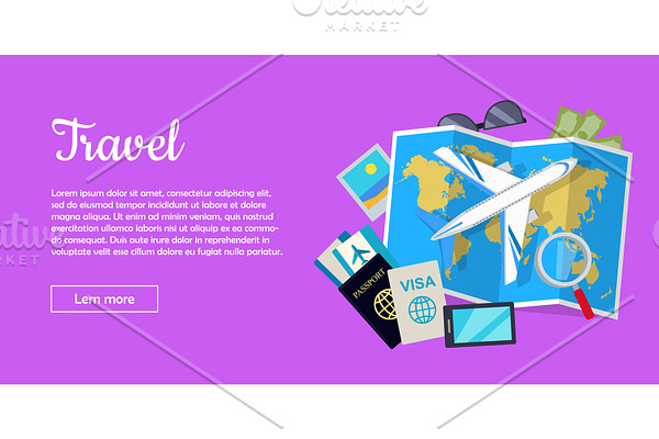 Travel Conceptual Flat Style Vector